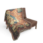The Lady and the Unicorn À Mon Seul Désir Woven Blanket, Medieval Tapestry Art Throw
