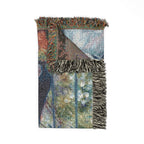 Two Sisters (On the Terrace) Woven Blanket, Pierre-Auguste Renoir, Impressionist Art Throw