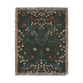 Blackthorn Woven Blanket, John Henry Dearle, Arts and Crafts Floral Art Throw
