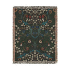 Blackthorn Woven Blanket, John Henry Dearle, Arts and Crafts Floral Art Throw