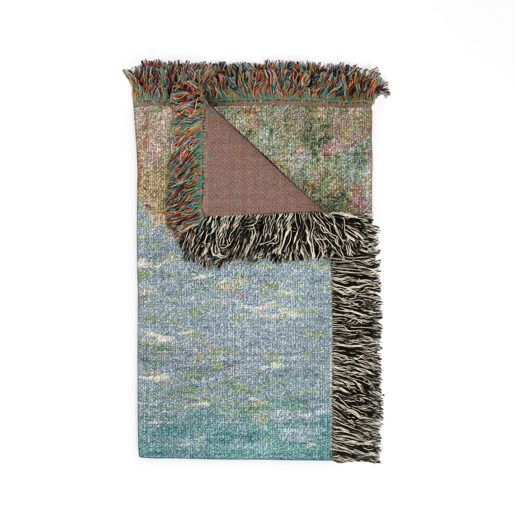 Cliff Walk at Pourville Woven Blanket, Claude Monet, Impressionist Art Throw