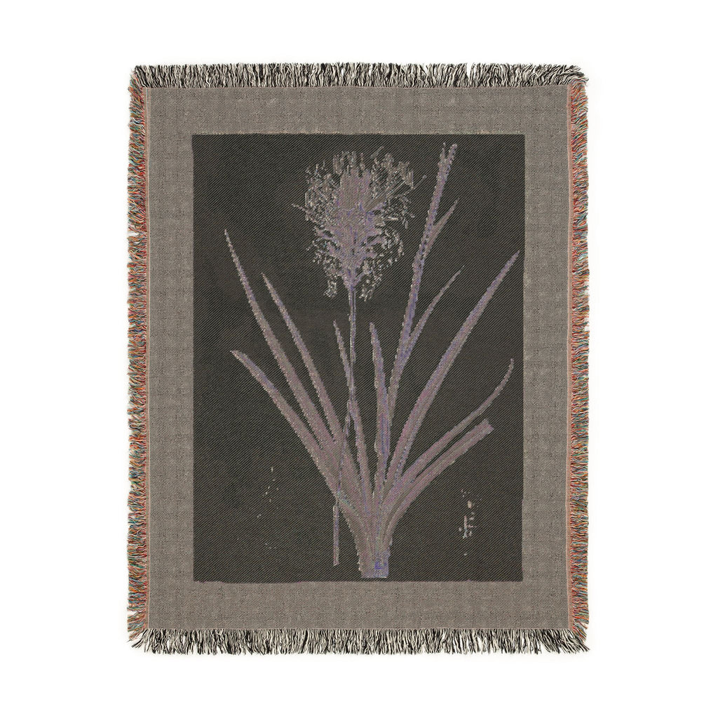 Agave Spicata Woven Blanket, Pierre-Joseph Redouté, Vintage Botanical Art Throw