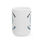 One More Game Was Three Hours Ago Mug, Funny Gamer Humor, Retro Neon White Ceramic