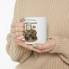 My Cat's Love Language is Property Damage Mug, Funny Cat Humor, White Ceramic