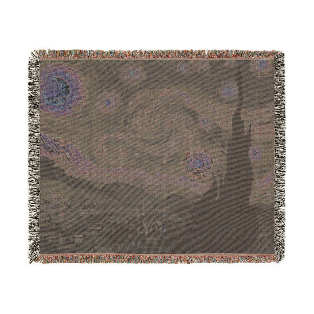 The Starry Night Woven Blanket, Vincent van Gogh, Fine Art Throw
