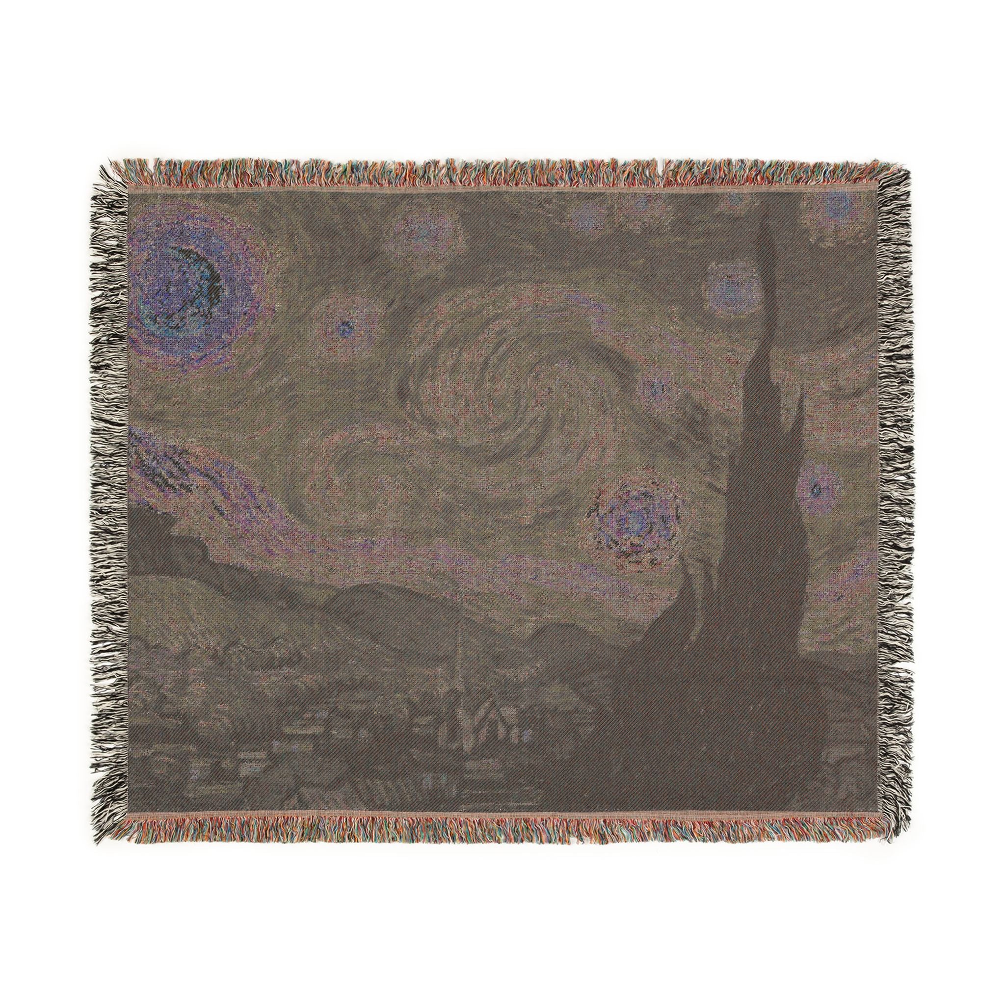 The Starry Night Woven Blanket, Vincent van Gogh, Fine Art Throw
