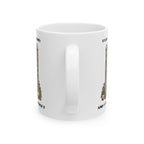 I Like Big Books And I Cannot Budget Mug, Funny Book Lover Humor, White Ceramic