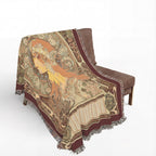 Zodiaque Woven Blanket, Alphonse Mucha, Art Nouveau Zodiac Art