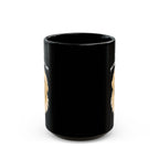 I Can't My Dog Looked Sad Mug, Funny Dog Lover Humor, Black Ceramic