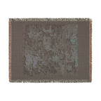 The Hunters Return to the Castle Woven Blanket, Medieval Unicorn Tapestry Art Throw