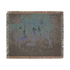 The Lady and the Unicorn Taste Woven Blanket, Medieval Tapestry Art Throw