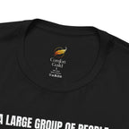 A Large Group of People Is Called a Nope Graphic Tee, Funny Stick Figure Introvert T-Shirt