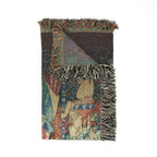 The Lady and the Unicorn Smell Woven Blanket, Medieval Tapestry Art Throw