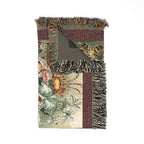 Orchidae Orchids Woven Blanket, Ernst Haeckel, Vintage Botanical Art