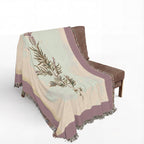 A Curious Herbal French Lavender Woven Blanket, Elizabeth Blackwell, Botanical Art Throw