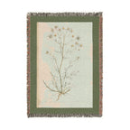 A Curious Herbal Faetid Camomile Woven Blanket, Elizabeth Blackwell, Botanical Art Throw