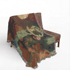 The Millinery Shop Woven Blanket, Edgar Degas Impressionist Art