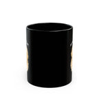 I Can't My Dog Looked Sad Mug, Funny Dog Lover Humor, Black Ceramic