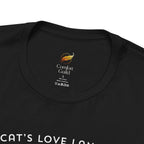 My Cat's Love Language Is Property Damage Graphic Tee, Funny Cat T-Shirt