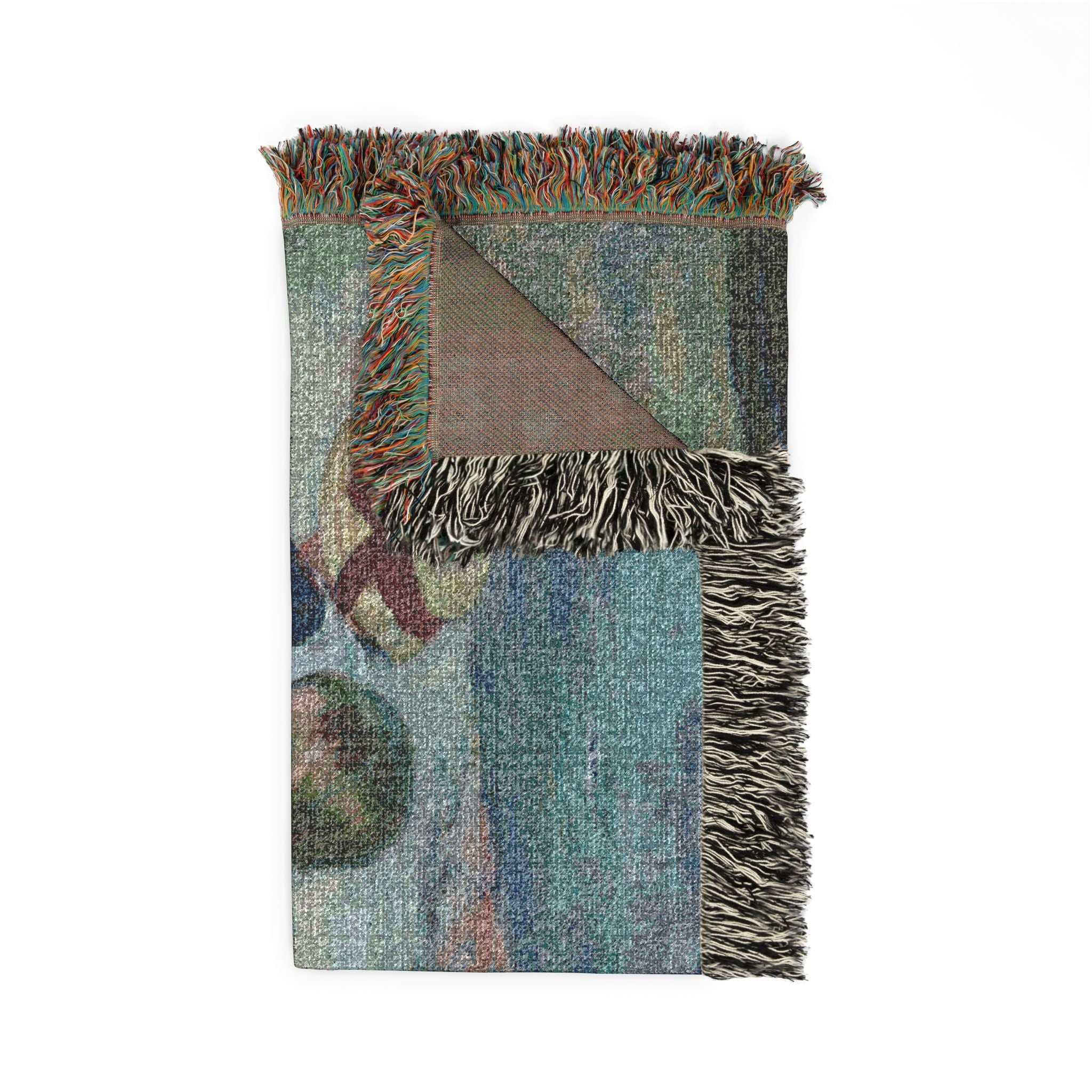 Children Playing on the Beach Woven Blanket, Mary Cassatt, Impressionist Art Throw