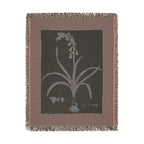 Hyacinthoides Non-Scripta Bluebell Woven Blanket, Flora Londinensis, Vintage Botanical Art