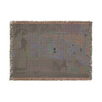 A Sunday Afternoon on the Island of La Grande Jatte Woven Blanket, Georges Seurat, Pointillist Art Throw