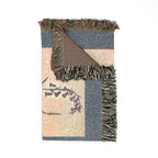 Hyacinthoides Non-Scripta Bluebell Woven Blanket, Flora Londinensis, Vintage Botanical Art