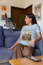 My Cat's Love Language Is Property Damage Graphic Tee, Funny Cat T-Shirt