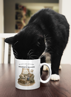 My Cat's Love Language is Property Damage Mug, Funny Cat Humor, White Ceramic