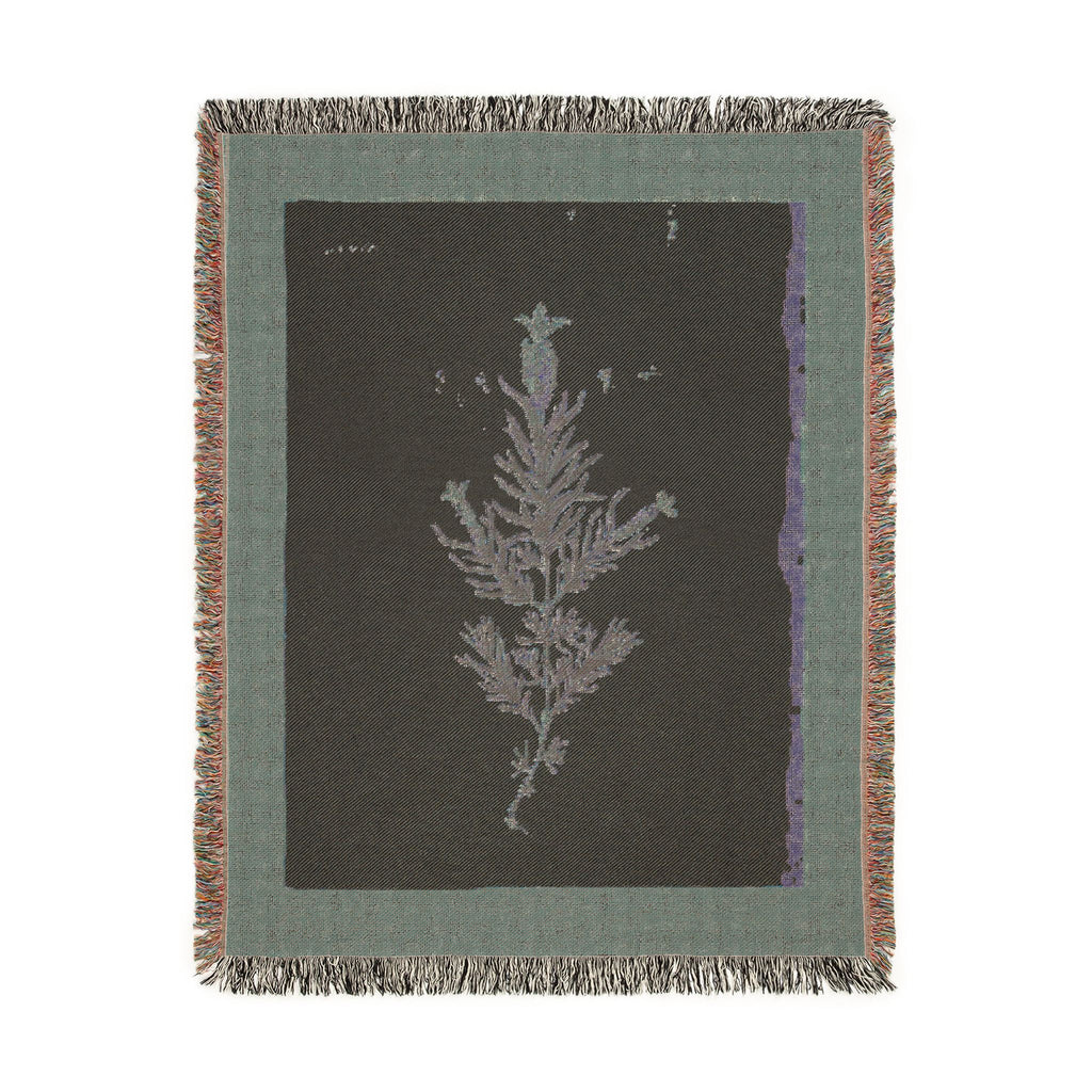 A Curious Herbal French Lavender Woven Blanket, Elizabeth Blackwell, Botanical Art Throw