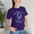 One More Game Graphic Tee, Funny Gamer T-Shirt, Neon Headset