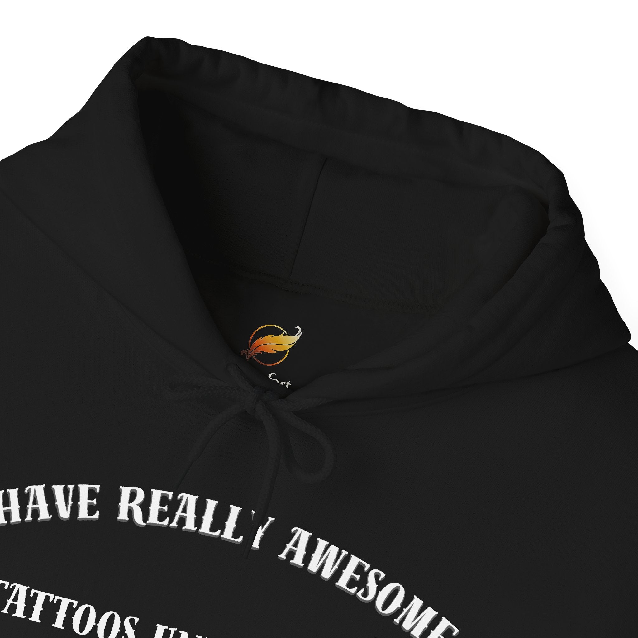 I Have Really Awesome Tattoos Under Here Hoodie, Funny Tattoo Humor, Tattoo Lovers Sweatshirt