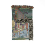 A Sunday Afternoon on the Island of La Grande Jatte Woven Blanket, Georges Seurat, Pointillist Art Throw