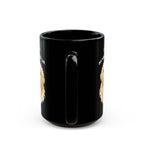 I Can't My Dog Looked Sad Mug, Funny Dog Lover Humor, Black Ceramic