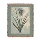Agave Spicata Woven Blanket, Pierre-Joseph Redouté, Vintage Botanical Art Throw