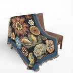Ascidiae Sea Squirts Woven Blanket, Ernst Haeckel, Art Forms in Nature