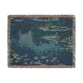 Water Lilies Woven Blanket, Claude Monet, Impressionist Fine Art Throw