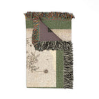 A Curious Herbal Camomile Woven Blanket, Elizabeth Blackwell, Vintage Botanical Art