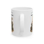 My Cat's Love Language is Property Damage Mug, Funny Cat Humor, White Ceramic