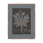 Leontodon Taraxacum Dandelion Woven Blanket, Flora Londinensis, Vintage Botanical Art