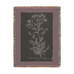 A Curious Herbal Faetid Camomile Woven Blanket, Elizabeth Blackwell, Botanical Art Throw
