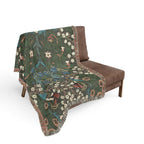 Blackthorn Woven Blanket, John Henry Dearle, Arts and Crafts Floral Art Throw