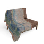 Waterloo Bridge, Gray Day Woven Blanket, Claude Monet, Impressionist London Art