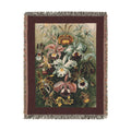 Orchidae Orchids Woven Blanket, Ernst Haeckel, Vintage Botanical Art