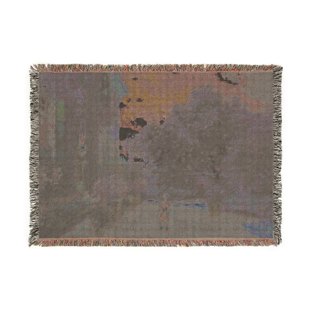 The Artist's House at Argenteuil Woven Blanket, Claude Monet, Impressionist Art Throw
