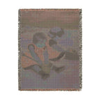 Children Playing on the Beach Woven Blanket, Mary Cassatt, Impressionist Art Throw