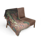 The Lady and the Unicorn Touch Woven Blanket, Medieval Tapestry Art Throw