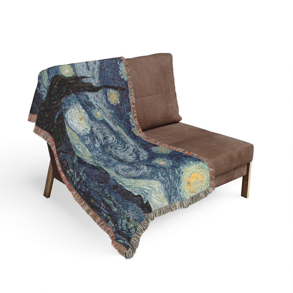 The Starry Night Woven Blanket, Vincent van Gogh, Fine Art Throw