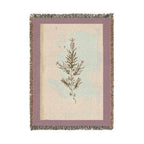A Curious Herbal French Lavender Woven Blanket, Elizabeth Blackwell, Botanical Art Throw