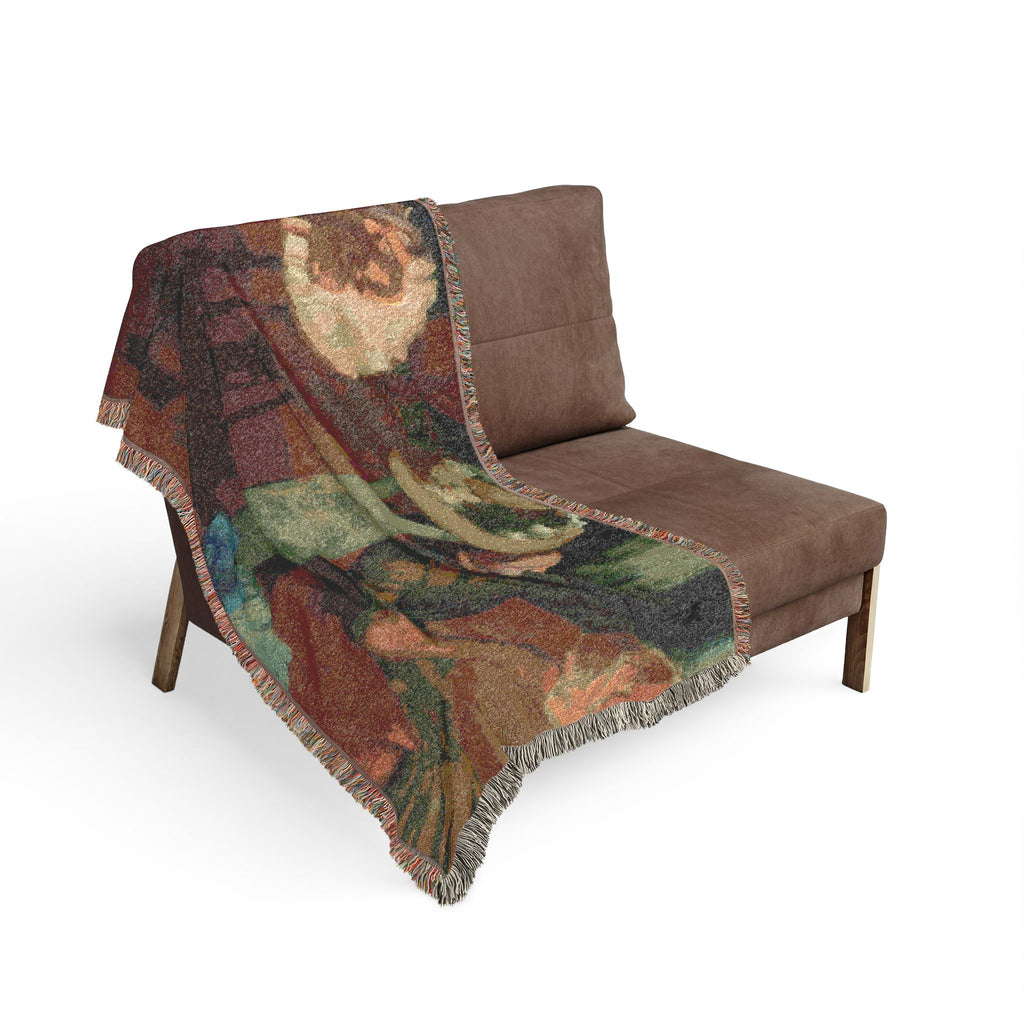 The Millinery Shop Woven Blanket, Edgar Degas Impressionist Art